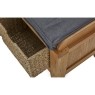 Burford Country Oak Hallway Bench with Basket Burford Country Oak Hallway Bench with Basket