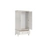 Marlow Oak Painted Coconut White Gents Wardrobe