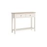Marlow Oak Painted Coconut White Console Table Marlow Oak Painted Coconut White Console Table