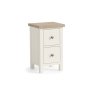 Modern Country Painted Oak Coconut White Narrow Bedside Table Modern Country Painted Oak Coconut White Narrow Bedside Table