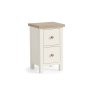 Modern Country Painted Oak Coconut White Narrow Bedside Table Modern Country Painted Oak Coconut White Narrow Bedside Table