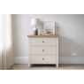 Modern Country Painted Oak Coconut White 3 Drawer Chest of Drawers Modern Country Painted Oak Coconut White 3 Drawer Chest of Drawers