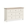 Modern Country Painted Oak Coconut White 3 Over 4 Chest of Drawers Modern Country Painted Oak Coconut White 3 Over 4 Chest of Drawers