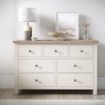 Modern Country Painted Oak Coconut White 3 Over 4 Chest of Drawers Modern Country Painted Oak Coconut White 3 Over 4 Chest of Drawers