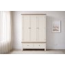 Modern Country Painted Oak Coconut White Triple Wardrobe Modern Country Painted Oak Coconut White Triple Wardrobe