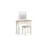 Modern Country Painted Oak Coconut White Single Drawer Dressing Table Desk Modern Country Painted Oak Coconut White Single Drawer Dressing Table Desk