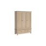 Modern Country Oak Triple Wardrobe Modern Country Oak Triple Wardrobe
