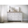 Modern Country Painted Oak Stone Grey 3 Over 4 Chest of Drawers