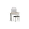 Modern Country Painted Oak Stone Grey Single Drawer Dressing Table Desk Modern Country Painted Oak Stone Grey Single Drawer Dressing Table Desk