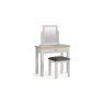 Modern Country Painted Oak Stone Grey Single Drawer Dressing Table Desk Modern Country Painted Oak Stone Grey Single Drawer Dressing Table Desk