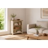 Modern Country Painted Oak Coconut White Low Bookcase Modern Country Painted Oak Coconut White Low Bookcase