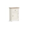 Modern Country Painted Oak Coconut White Telephone Cupboard