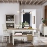 Modern Country Painted Oak Coconut White Extending Dining Table Modern Country Painted Oak Coconut White Extending Dining Table
