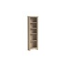 Modern Country Oak Slim Bookcase