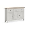 Modern Country Painted Oak Stone Grey Large Sideboard Modern Country Painted Oak Stone Grey Large Sideboard