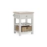 Modern Country Painted Oak Stone Grey Small Kitchen Island Unit Modern Country Painted Oak Stone Grey Small Kitchen Island Unit