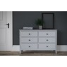 Stowe Painted Grey 6 Drawer Chest of Drawers Stowe Painted Grey 6 Drawer Chest of Drawers
