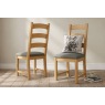 Normandy Chunky Country Oak Ladder Dining Chair (Pair) Normandy Chunky Country Oak Ladder Dining Chair (Pair)