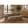 Normandy Chunky Country Oak Cross-Leg Extending Dining Table Normandy Chunky Country Oak Cross-Leg Extending Dining Table