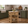 Normandy Chunky Country Oak Small Kitchen Island Unit