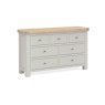 Salcombe Painted Oak Stone Grey 3 Over 4 Chest of Drawers Salcombe Painted Oak Stone Grey 3 Over 4 Chest of Drawers