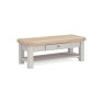Salcombe Painted Oak Stone Grey Coffee Table