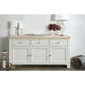 Salcombe Painted Oak Stone Grey Large Sideboard Salcombe Painted Oak Stone Grey Large Sideboard