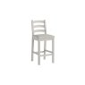 Salcombe Painted Oak Stone Grey Bar Stool Salcombe Painted Oak Stone Grey Bar Stool