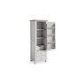 Salcombe Painted Oak Stone Grey Single Larder Unit