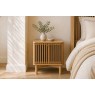 Soho Natural Oak Slatted Bedside Table Soho Natural Oak Slatted Bedside Table