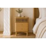 Soho Natural Oak Slatted 3 Drawer Bedside Table