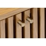 Soho Natural Oak Slatted 3 Drawer Bedside Table Soho Natural Oak Slatted 3 Drawer Bedside Table