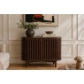 Soho Brown Oak Slatted Small Sideboard