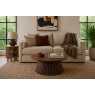 Soho Brown Oak Slatted Round Coffee Table Soho Brown Oak Slatted Round Coffee Table