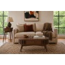 Soho Brown Oak Slatted Oval Coffee Table Soho Brown Oak Slatted Oval Coffee Table