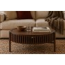 Soho Brown Oak Slatted Story Coffee Table