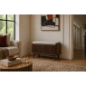Soho Brown Oak Slatted Hallway Bench
