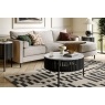 Soho Black Oak Slatted Story Coffee Table with Marble Top Soho Black Oak Slatted Story Coffee Table with Marble Top