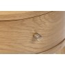 Soho Natural Oak Slatted Round Side Table Soho Natural Oak Slatted Round Side Table