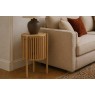 Soho Natural Oak Slatted Story Side Table