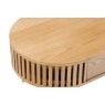 Soho Natural Oak Slatted Oval Coffee Table Soho Natural Oak Slatted Oval Coffee Table