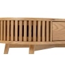 Soho Natural Oak Slatted Oval Coffee Table Soho Natural Oak Slatted Oval Coffee Table