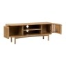 Soho Natural Oak Slatted Small TV Unit Soho Natural Oak Slatted Small TV Unit