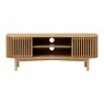 Soho Natural Oak Slatted Small TV Unit Soho Natural Oak Slatted Small TV Unit