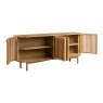 Soho Natural Oak Slatted Large Sideboard Soho Natural Oak Slatted Large Sideboard