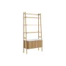 Soho Natural Oak Slatted Bookcase with Marble Top Soho Natural Oak Slatted Bookcase with Marble Top