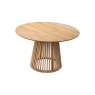Soho Natural Oak Slatted Round Dining Table