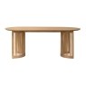 Soho Natural Oak Slatted Oval Dining Table Soho Natural Oak Slatted Oval Dining Table