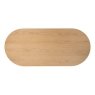Soho Natural Oak Slatted Oval Dining Table Soho Natural Oak Slatted Oval Dining Table