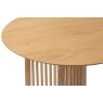 Soho Natural Oak Slatted Oval Dining Table Soho Natural Oak Slatted Oval Dining Table